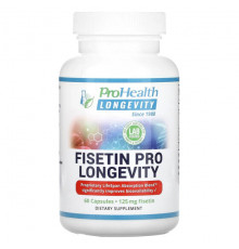 Растительные экстракты и настойки ProHealth Longevity, Fisetin Pro Longevity, 125 мг, 60 капсул