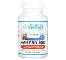 ProHealth Longevity, Uthever, NMN Pro 1000, 500 mg, 60 Capsules