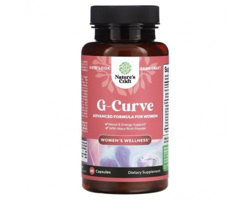 Женское здоровье G-Curve, 60 Capsules Женское здоровье G-Curve, 60 Capsules