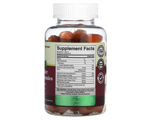 Natures Craft, Apple Cider Vinegar Gummies with the Mother, 60 Gummies Natures Craft, Apple Cider Vinegar Gummies with the Mother, 60 Gummies