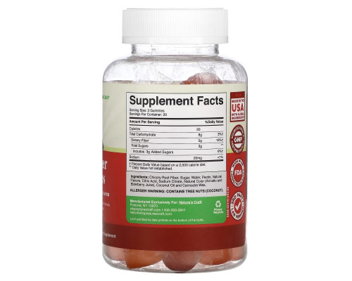 Natures Craft, Adult Fiber Gummies, Orange and Mixed Berries, 60 Gummies Natures Craft, Adult Fiber Gummies, Orange and Mixed Berries, 60 Gummies