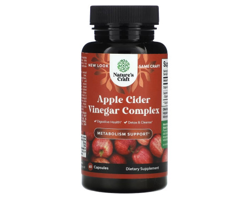 Natures Craft, Apple Cider Vinegar Complex, 60 Capsules