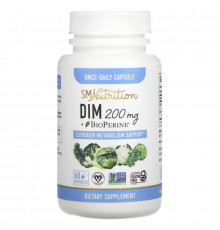 SMNutrition, DIM + BioPerine, 200 mg , 60 Capsules