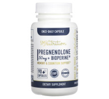 SMNutrition, Pregnenolone + Bioperine, 50 mg, 90 Capsules