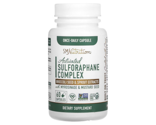 SMNutrition, Activated Sulforaphane Complex with Myrosinase & Mustard Seed , 60 Capsules