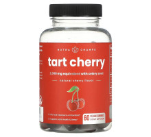 NutraChamps, Tart Cherry, Natural Cherry, 60 Vegan Gummies