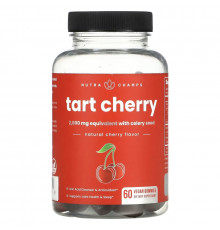 NutraChamps, Tart Cherry, Natural Cherry, 60 Vegan Gummies