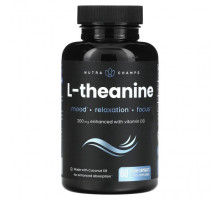 Аминокислоты NutraChamps, L-теанин, 200 мг, 60 растительных капсул