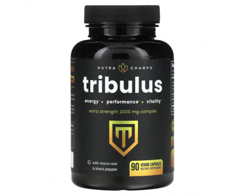 Мужское здоровье NutraChamps, Tribulus, Extra Strength, 666 мг, 90 растительных капсул Мужское здоровье NutraChamps, Tribulus, Extra Strength, 666 мг, 90 растительных капсул