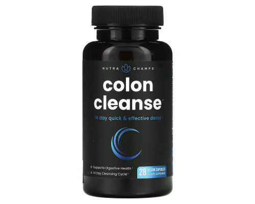 NutraChamps, Colon Cleanse, 28 Vegan Capsules NutraChamps, Colon Cleanse, 28 Vegan Capsules