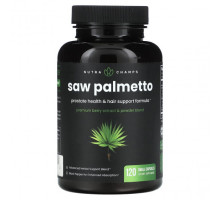 Мужское здоровье NutraChamps, Saw Palmetto, 120 маленьких капсул