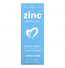 NutraChamps, Zinc, Liquid Ionic, Unflavored, 4 fl oz (120 ml)