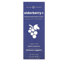 От гриппа и простуды NutraChamps, Elderberry +, обогащенная витамином C и цинком, натуральные ягоды, 120 мл (4 жидк. Унции)