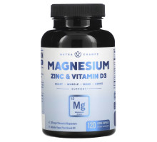 NutraChamps, Magnesium, Zinc & Vitamin D3, 120 Veggie Capsules