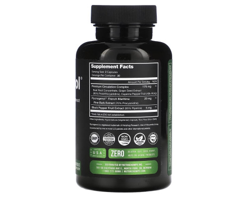 NutraChamps, Pycnogenol, 60 Vegan Capsules NutraChamps, Pycnogenol, 60 Vegan Capsules