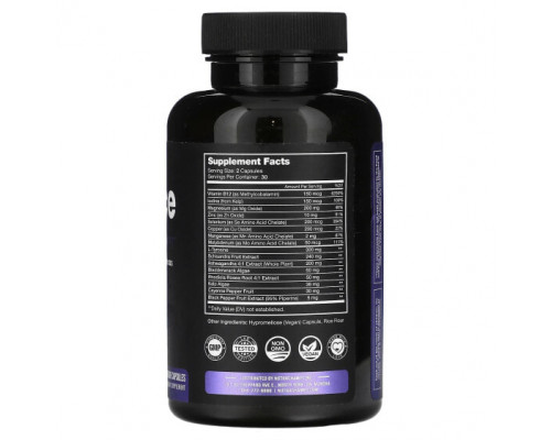 Регуляция гормонального фона NutraChamps, Balance, поддержка надпочечников и щитовидной железы, 60 растительных капсул Регуляция гормонального фона NutraChamps, Balance, поддержка надпочечников и щитовидной железы, 60 растительных капсул