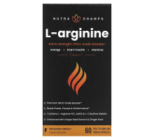 NutraChamps, L-Arginine, 60 Easy-to-Swallow Veggie Capsules