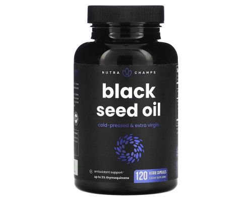 NutraChamps, Black Seed Oil, 120 Veggie Capsules