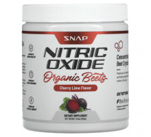 Овощи Snap Supplements, Оксид азота, органическая свекла, вишневый лайм, 250 г (8,8 унции)