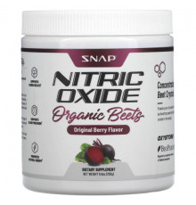 Овощи Snap Supplements, Оксид азота, органическая свекла, оригинальные ягоды, 250 г (8,8 унции)