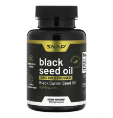 Растительные масла Snap Supplements, Масло черного тмина, 90 мягких капсул