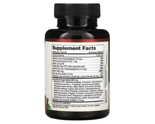 Snap Supplements, Blood Sugar Blend , 60 Capsules Snap Supplements, Blood Sugar Blend , 60 Capsules