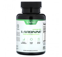 Аминокислоты Snap Supplements, L-аргинин, без кофеина, 60 капсул