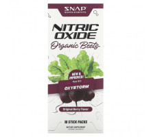 Оксид азота Snap Supplements, оксид азота, органическая свекла, со вкусом ягод, 10 пакетиков по 8,2 г (0,29 унции)