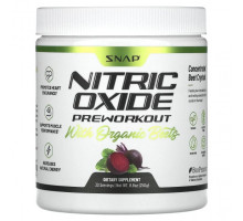 Овощи Snap Supplements, Оксид азота с органической свеклой перед тренировкой, 250 г (8,8 унции)