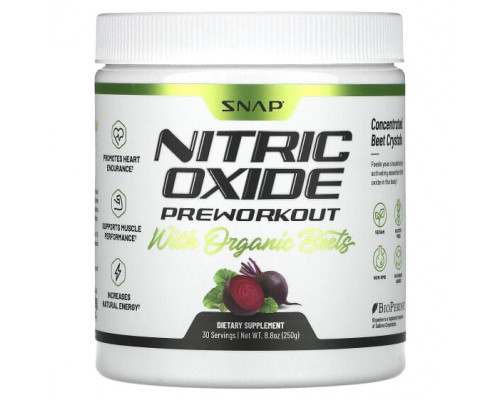Овощи Snap Supplements, Оксид азота с органической свеклой перед тренировкой, 250 г (8,8 унции) Овощи Snap Supplements, Оксид азота с органической свеклой перед тренировкой, 250 г (8,8 унции)