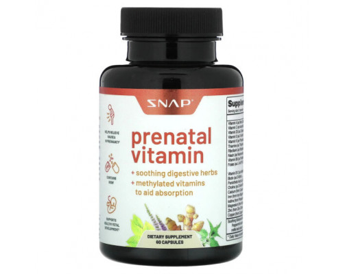 Женское здоровье Snap Supplements, Витамин для беременных, 60 капсул Женское здоровье Snap Supplements, Витамин для беременных, 60 капсул