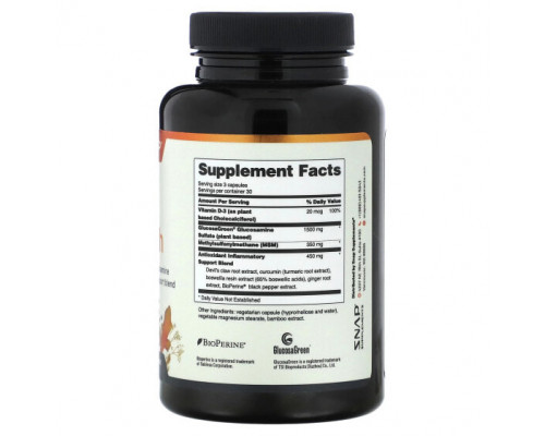 Для мышц и суставов Snap Supplements, Здоровье суставов, 90 капсул Для мышц и суставов Snap Supplements, Здоровье суставов, 90 капсул