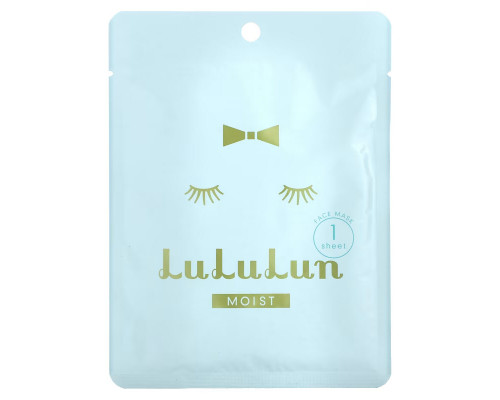Lululun, Beauty Face Mask, Moist Blue 5F, 1 Sheet, 0.74 fl oz (22 ml) Lululun, Beauty Face Mask, Moist Blue 5F, 1 Sheet, 0.74 fl oz (22 ml)