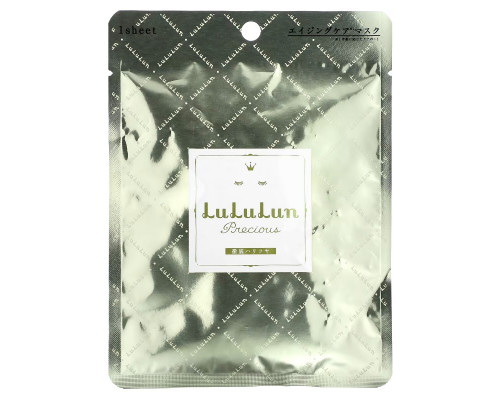 Lululun, Precious, косметическая тканевая маска для лица, белая`` 1 шт. Lululun, Precious, косметическая тканевая маска для лица, белая`` 1 шт.