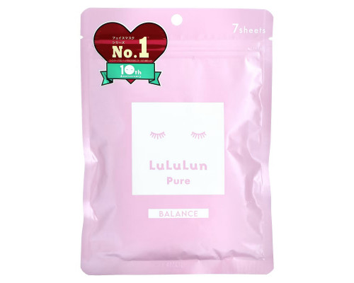 Lululun, Pure Beauty Face Mask, Balance Pink 8FS, 7 Sheets, 3.65 fl oz (108 ml) Lululun, Pure Beauty Face Mask, Balance Pink 8FS, 7 Sheets, 3.65 fl oz (108 ml)