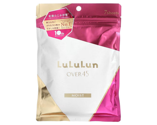 Lululun, Over 45 Beauty Sheet Mask, Moist Camellia Pink 045C 2KS, 7 Sheets, 3.82 fl oz (113 ml) Lululun, Over 45 Beauty Sheet Mask, Moist Camellia Pink 045C 2KS, 7 Sheets, 3.82 fl oz (113 ml)