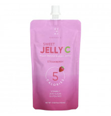 Everydaze, Sweet Jelly C, Plant Based Konjac Jelly Drink, Strawberry, 5.02 fl oz (150 ml)