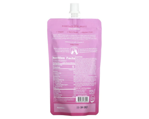 Everydaze, Sweet Jelly C, Plant Based Konjac Jelly Drink, Strawberry, 5.02 fl oz (150 ml) Everydaze, Sweet Jelly C, Plant Based Konjac Jelly Drink, Strawberry, 5.02 fl oz (150 ml)