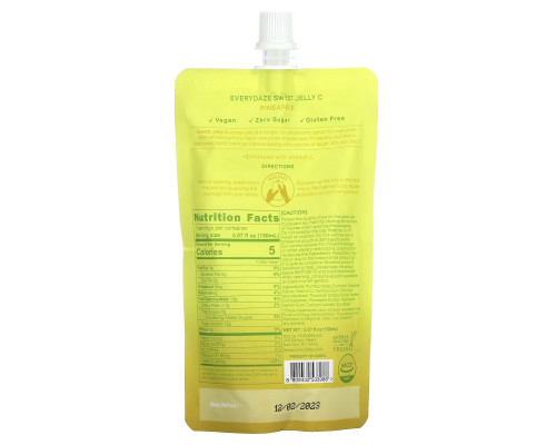 Everydaze, Sweet Jelly C, Plant Based Konjac Jelly Drink, Pineapple, 5.02 fl oz (150 ml) Everydaze, Sweet Jelly C, Plant Based Konjac Jelly Drink, Pineapple, 5.02 fl oz (150 ml)