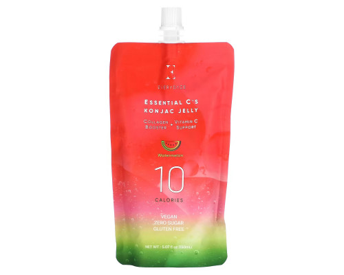 Everydaze, Essential C's Konjac Jelly, Watermelon, 5.07 fl oz (150 ml) Everydaze, Essential C's Konjac Jelly, Watermelon, 5.07 fl oz (150 ml)