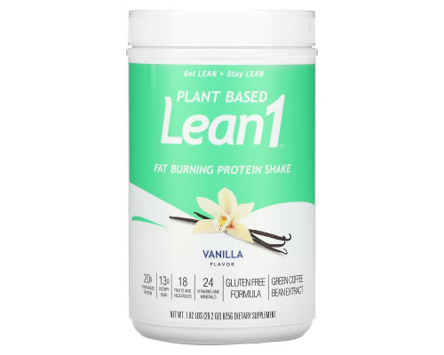 Lean1, Plant Based Fat Burning Protein Shake, Vanilla, 1.82 lbs (825 g) Lean1, Plant Based Fat Burning Protein Shake, Vanilla, 1.82 lbs (825 g)