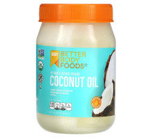 BetterBody Foods, Naturally Refined Organic Coconut Oil, 15.5 fl oz (458 ml)