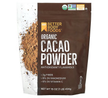 BetterBody Foods, Organic Cacao Powder, 1 lb (454 g)