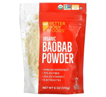 BetterBody Foods, Organic Baobab Powder, 6 oz (170 g)
