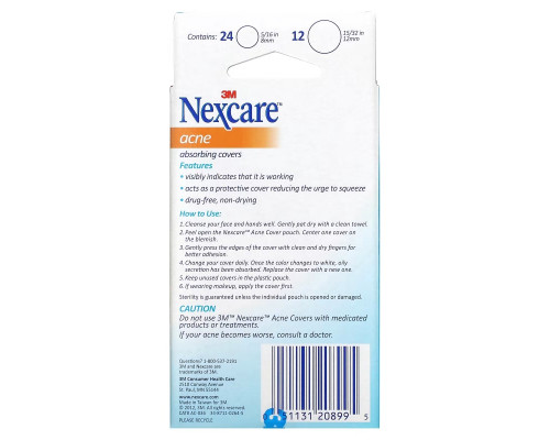 Nexcare, Покрытия от акне, 36 разных видов покрытий Nexcare, Покрытия от акне, 36 разных видов покрытий