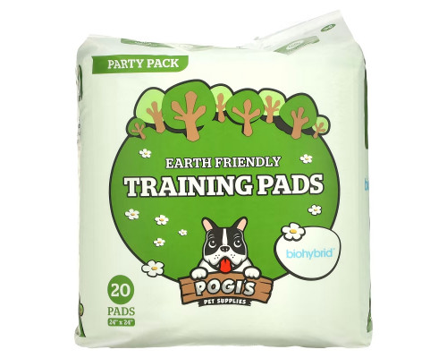 Pogi's Pet Supplies, Earth Friendly Training Pads, 20 шт. Pogi's Pet Supplies, Earth Friendly Training Pads, 20 шт.