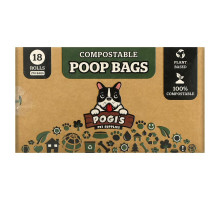 Pogi's Pet Supplies, Компостируемые пакеты из фекалий, 18 рулонов, 270 пакетов