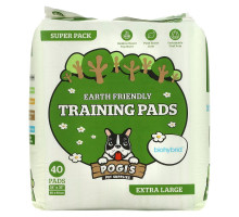 Pogi's Pet Supplies, Earth Friendly Training Pads, очень большие, 40 шт.