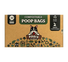Pogi's Pet Supplies, Компостируемые пакеты из фекалий, 32 рулона, 480 пакетов