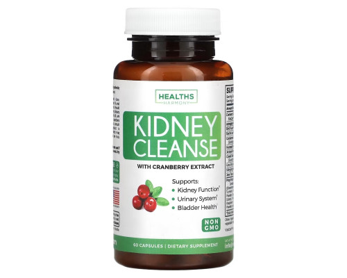 Healths Harmony, Kidney Cleanse, 60 Capsules Healths Harmony, Kidney Cleanse, 60 Capsules
